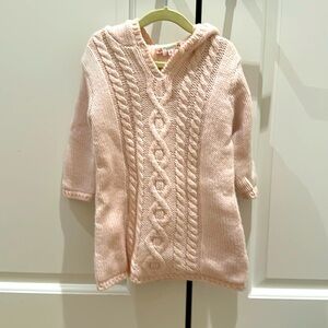 Bonpoint super warm wool lined light pink sweater